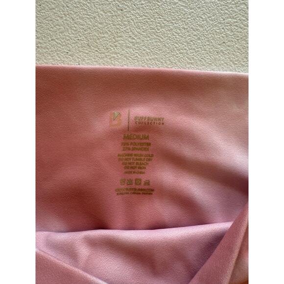 Buff Bunny Collection Cinnamon Swirl Pink Marble Print Sz M Leggings - Picture 3 of 6